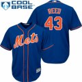 Mens Majestic New York Mets #43 Addison Reed Replica Royal Blue Alternate Home Cool Base MLB Jersey