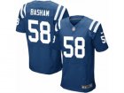 Mens Nike Indianapolis Colts #58 Tarell Basham Elite Royal Blue Team Color NFL Jersey