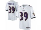 Mens Nike Baltimore Ravens #39 Danny Woodhead Limited White NFL Jersey