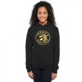 Womens Toronto Raptors Gold Collection Pullover Hoodie Black