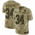 Mens Nike Carolina Panthers #34 Cameron Artis-Payne Limited Camo 2018 Salute to Service NFL Jersey
