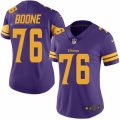Women's Nike Minnesota Vikings #76 Alex Boone Limited Purple Rush NFL Jersey