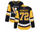 Women Adidas Pittsburgh Penguins #72 Patric Hornqvist Black Home Authentic Stitched NHL Jersey