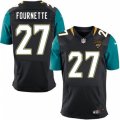 Mens Nike Jacksonville Jaguars #27 Leonard Fournette Black Elite Player NFL Jersey