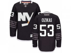 Mens Reebok New York Islanders #53 Casey Cizikas Authentic Black Third NHL Jersey