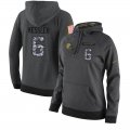 NFL Women's Nike Cleveland Browns #6 Cody Kessler Stitched Black Anthracite Salute to Service Player Performance Hoodie