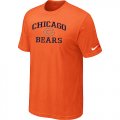 Chicago Bears Heart & Soul Orange T-Shirt
