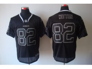 Nike NFL Dallas Cowboys #82 Jason Witten Lights Out Black Jerseys[Elite]