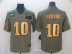 Nike Eagles #10 DeSean Jackson 2019 Olive Gold Salute To Service Limited Jersey