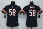 Nike Bears #58 Roquan Smith Navy Women Vapor Untouchable Limited Jersey