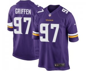 Men\'s Nike Minnesota Vikings #97 Everson Griffen Game Purple Team Color NFL Jersey