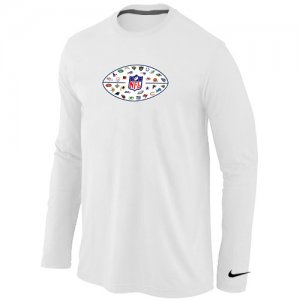 Nike NFL 32 teams logo Collection Locker Room Long Sleeve T-Shirt White