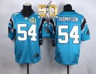 Nike Carolina Panthers #54 Shaq Thompson Blue Alternate Super Bowl 50 Men Stitched NFL Elite Jersey
