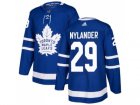 Men Adidas Toronto Maple Leafs #29 William Nylander Blue Home Authentic Stitched NHL Jersey