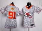 Nike Women Kansas City Chiefs #91 Tamba Hali jerseys[fem fan zebra]