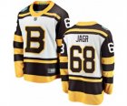 Mens Boston Bruins #68 Jaromir Jagr White 2019 Winter Classic Fanatics Branded Breakaway NHL Jersey