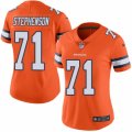 Women's Nike Denver Broncos #71 Donald Stephenson Limited Orange Rush NFL Jersey