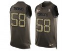 Nike Kansas City Chiefs #58 Derrick Thomas Limited Green Salute to Service Tank Top NFL Jersey