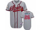 2012 MLB ALL STAR Atlanta Braves Dan Uggla #26 Grey[Cool Base