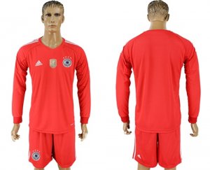 Germany Red Goalkeeper 2018 FIFA World Cup Long Sleeve Soccer Jersey