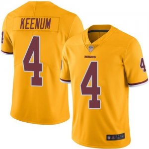 Redskins #4 Case Keenum Color Rush Gold Limited Jersey
