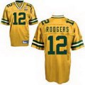 Green Bay Packers #12 Aaron Rodgers Super Bowl XLV yellow