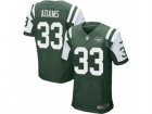Mens Nike New York Jets #33 Jamal Adams Elite Green Team Color NFL Jersey
