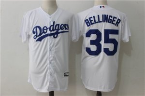 Dodgers #35 Cody Bellinger White Cool Base Jersey
