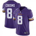 Nike Vikings #8 Kirk Cousins Purple Vapor Untouchable Limited Jersey