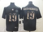 Nike Steelers #19 JuJu Smith-Schuster Black Statue Of Liberty Limited Jersey