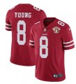 Nike 49ers #8 Steve Young Red 75th Anniversary Vapor Untouchable Limited Jersey