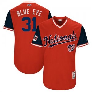 Nationals #31 Max Scherzer Blue Eye Red 2018 Players Weekend Authentic Team Jersey