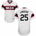 Men's Majestic Chicago White Sox #25 Adam LaRoche White Flexbase Authentic Collection MLB Jersey