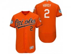 Mens Baltimore Orioles #2 J.J. Hardy 2017 Spring Training Flex Base Authentic Collection Stitched Baseball Jersey