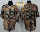 Nike Carolina Panthers #59 Luke Kuechly Camo Realtree Super Bowl 50 Men Stitched NFL Elite Jersey