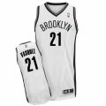 Mens Adidas Brooklyn Nets #21 Greivis Vasquez Authentic White Home NBA Jersey