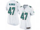Women Nike Miami Dolphins #47 Kiko Alonso Game White NFL Jersey