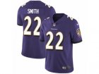 Mens Nike Baltimore Ravens #22 Jimmy Smith Vapor Untouchable Limited Purple Team Color NFL Jersey