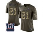Mens Nike New England Patriots #21 Malcolm Butler Limited Green Salute to Service Super Bowl LI Champions NFL Jersey