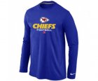 Nike Kansas City Chiefs Critical Victory Long Sleeve T-Shirt Blue