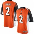 Men's Nike Cincinnati Bengals #2 Mike Nugent Limited Orange Alternate NFL Jersey