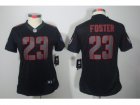 Nike Women NFL Houston Texans #23 Arian Foster Black Jerseys(Impact Limited)
