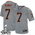 Nike Denver Broncos #7 John Elway Lights Out Grey Super Bowl XLVIII NFL Elite Jersey