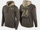 Nike Bruins 24 Retired Terry O'reilly Olive Salute To Service Pullover Hoodie