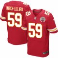 Mens Nike Kansas City Chiefs #59 Justin March-Lillard Elite Red Team Color NFL Jersey