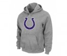 Indianapolis Colts Logo Pullover Hoodie Grey
