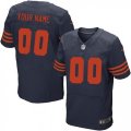 Mens Nike Chicago Bears Customized Elite Navy Blue Alternate NFL Jersey