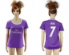 Womens Real Madrid #7 Rual Away Soccer Club Jersey