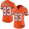 Women's Nike Denver Broncos #93 Jared Crick Limited Orange Rush NFL Jersey