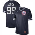 Yankees #99 Aaron Judge Black Throwback Jersey